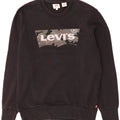 Levi's Mens Graphic Sweatshirt Jumper Small Black Cotton