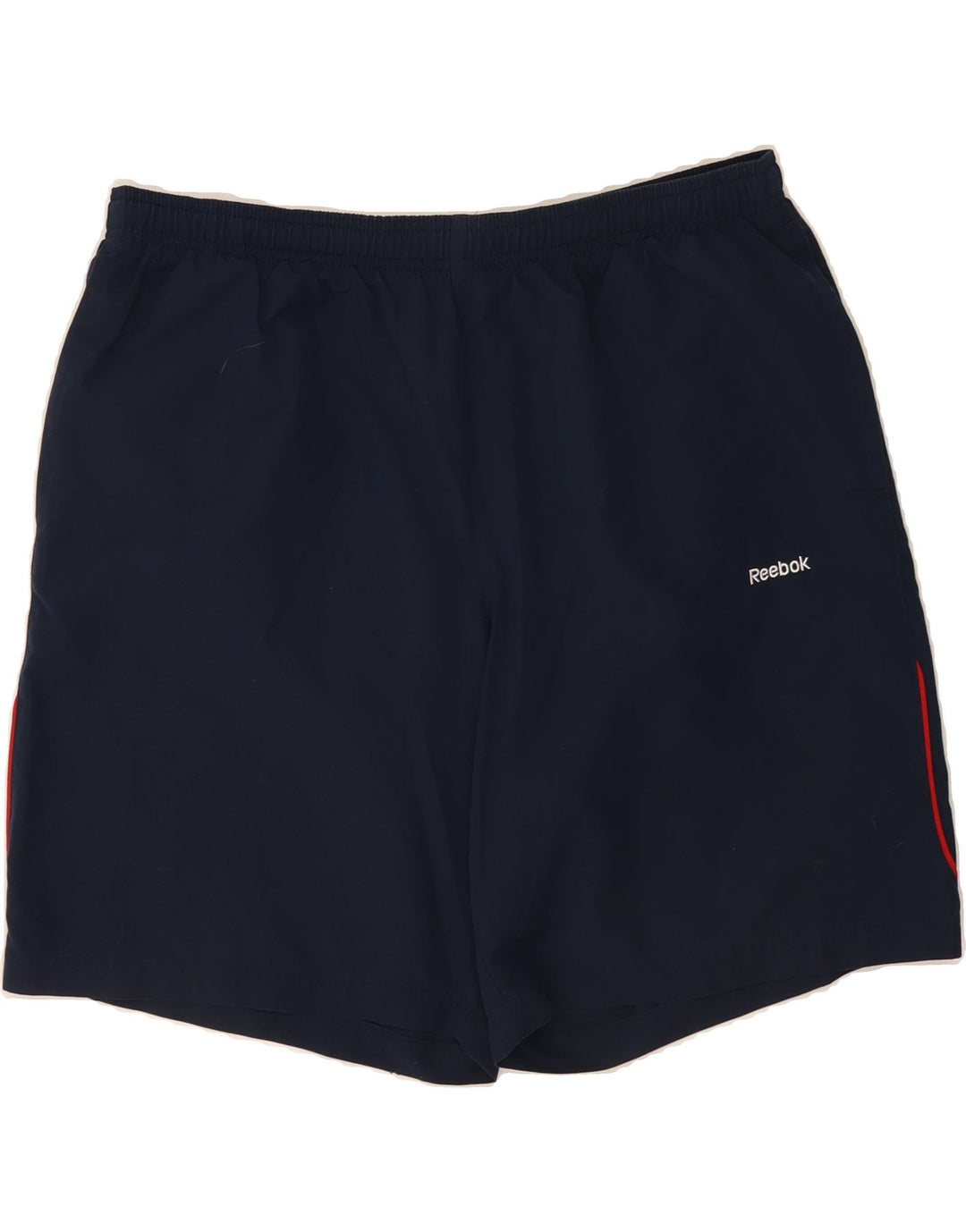 REEBOK Mens Graphic Sport Shorts XL  Navy Blue Vintage Reebok and Second-Hand Reebok from Messina Hembry 
