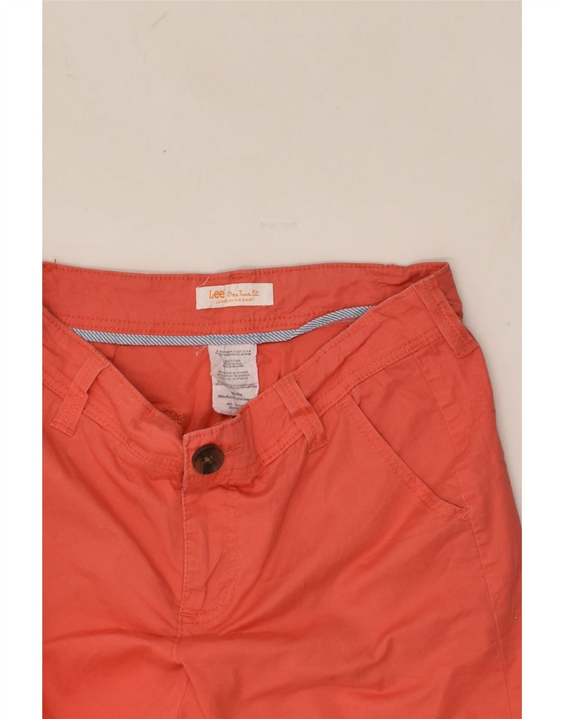 LEE Womens Bermuda Shorts US 8 Medium W30 Orange Cotton | Vintage Lee | Thrift | Second-Hand Lee | Used Clothing | Messina Hembry 