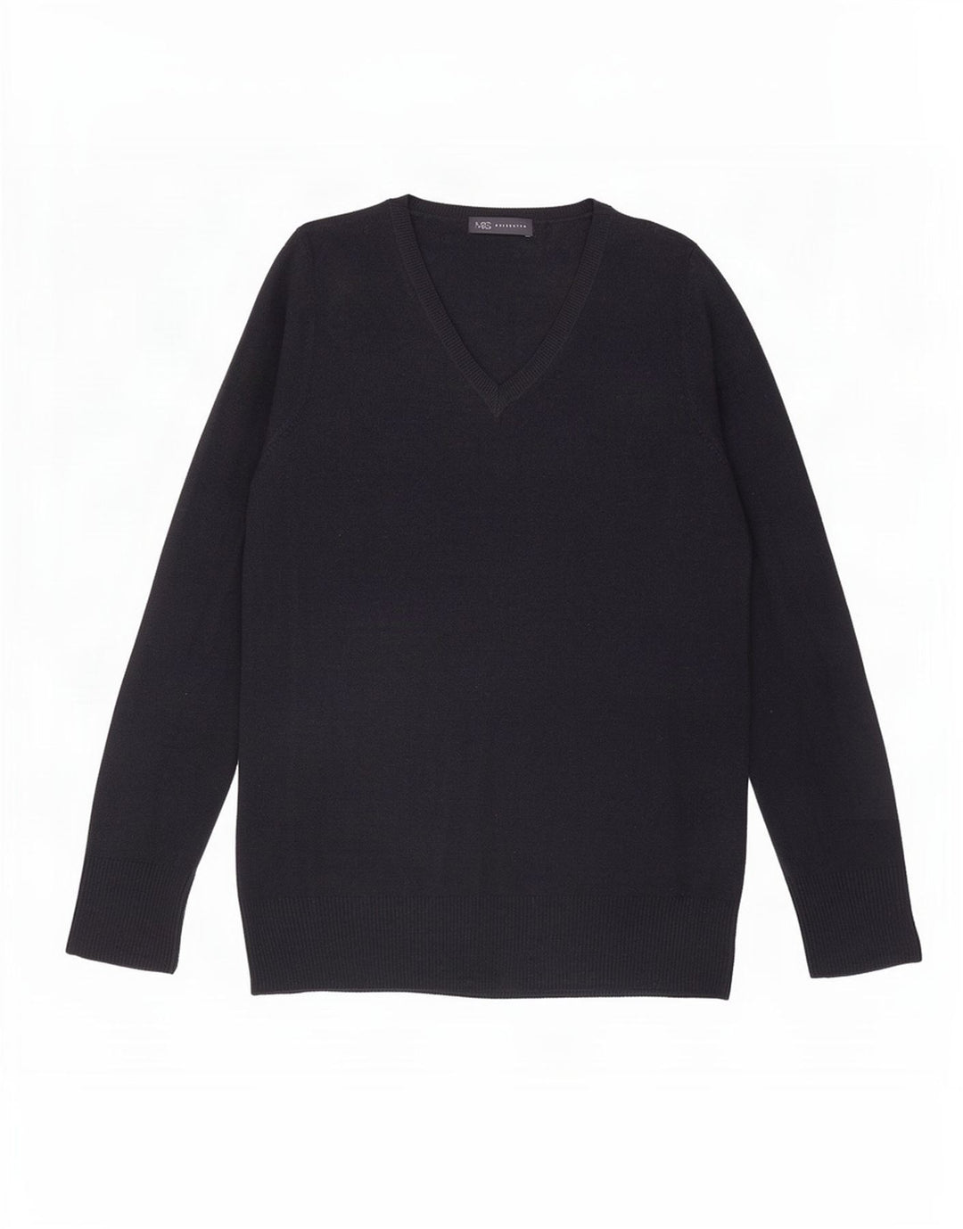 Marks & Spencer Womens V-Neck Jumper Sweater UK 16 Large Navy Blue