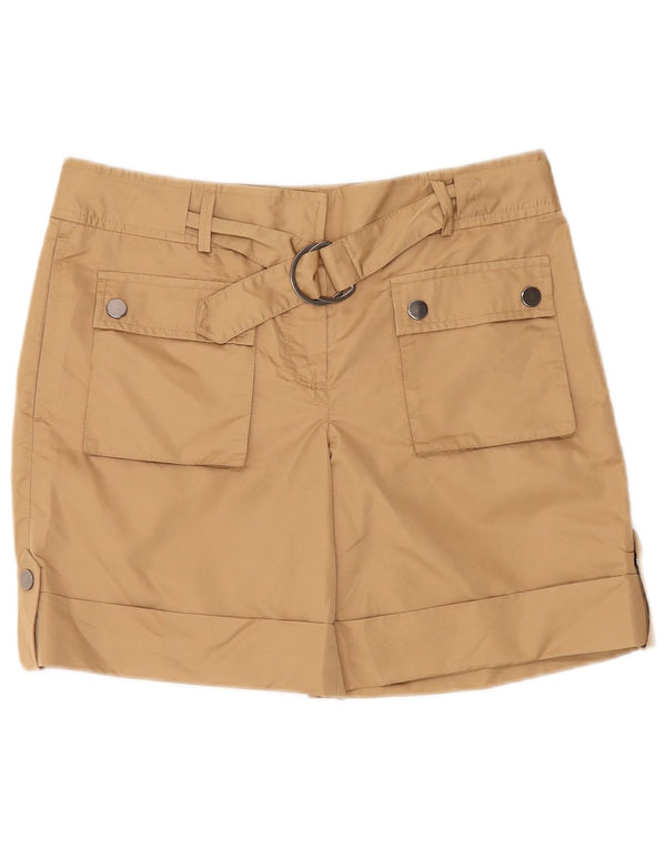 Massimo Dutti Womens Cargo Shorts EU 40 Medium W30 Beige Polyester
