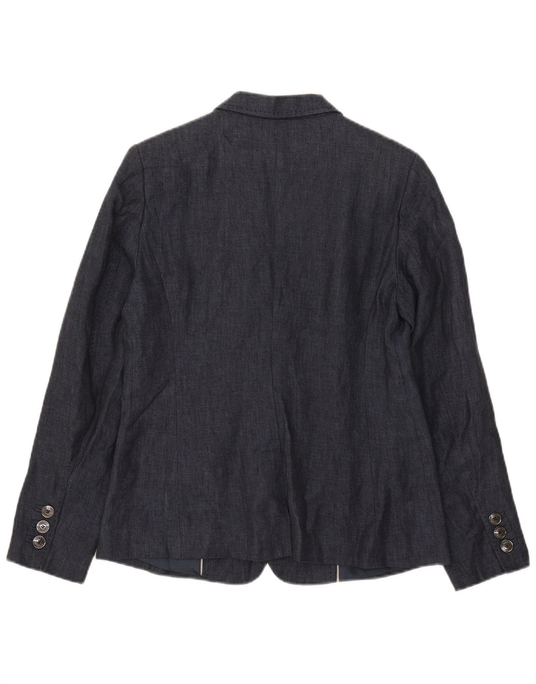 Marks & Spencer Womens Autograph Blazer Jacket UK 12 Medium Navy Blue