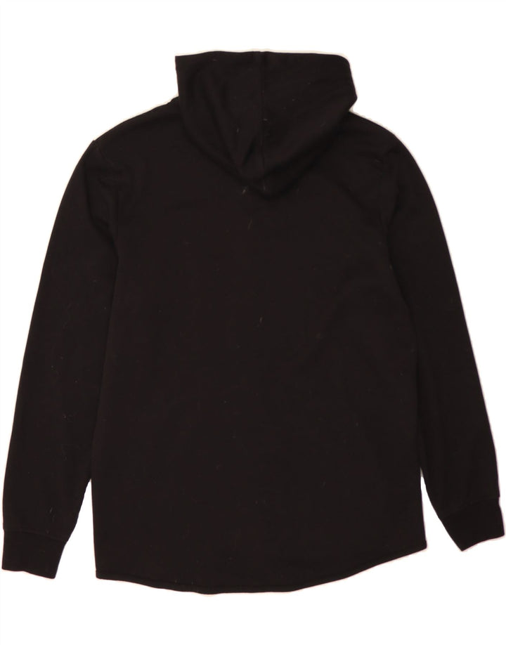 JACK & JONES Mens Zip Hoodie Sweater Medium Black Polyester Vintage Jack & Jones and Second-Hand Jack & Jones from Messina Hembry 