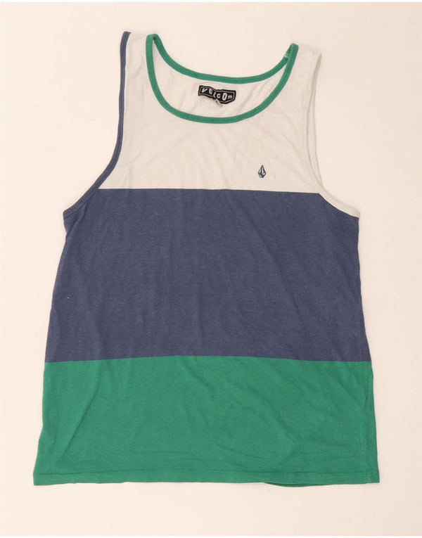 Volcom Mens Vest Top Medium Multicoloured Colourblock
