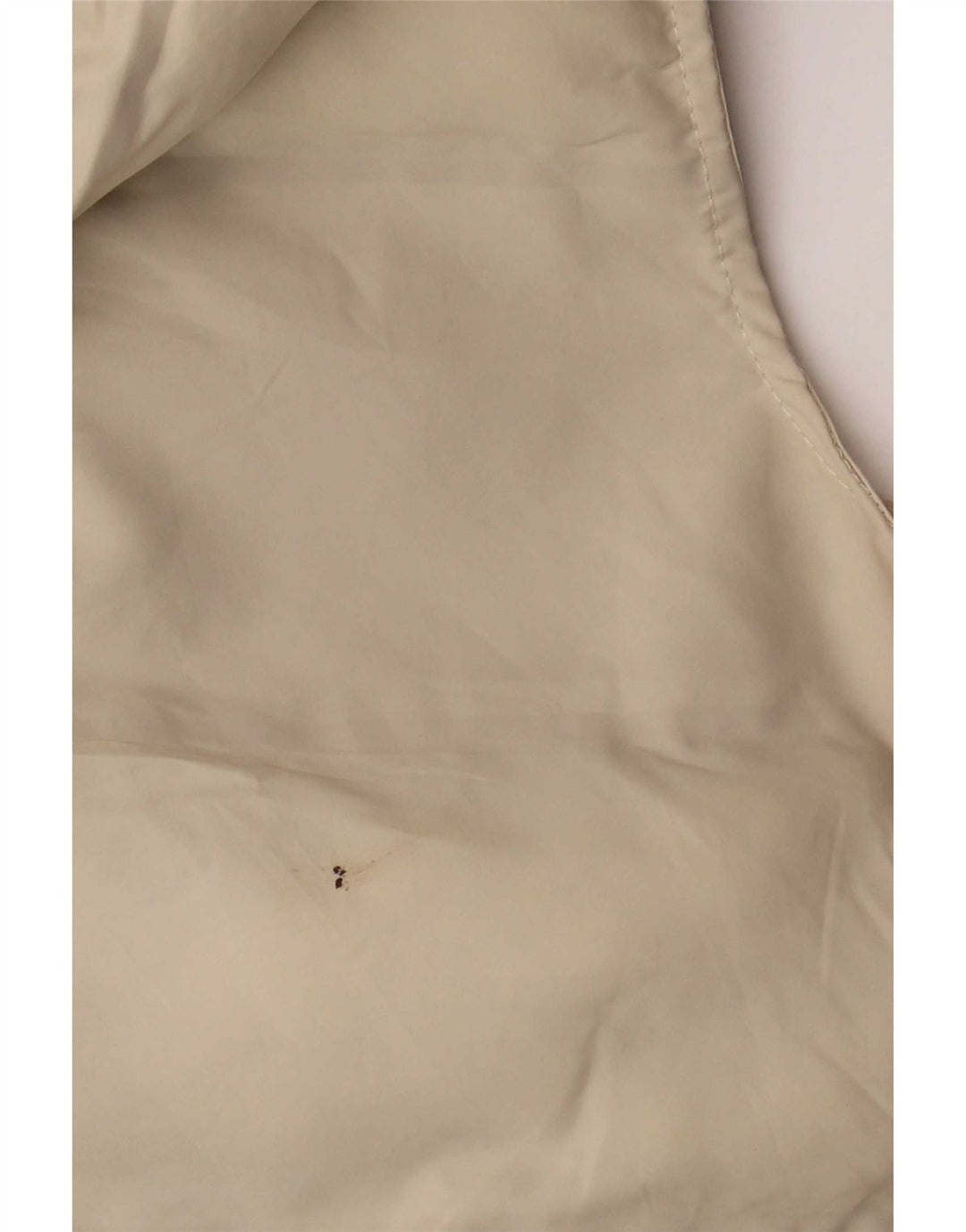 Zara Womens Longline Hooded Padded Gilet UK 14 Medium Beige Polyester