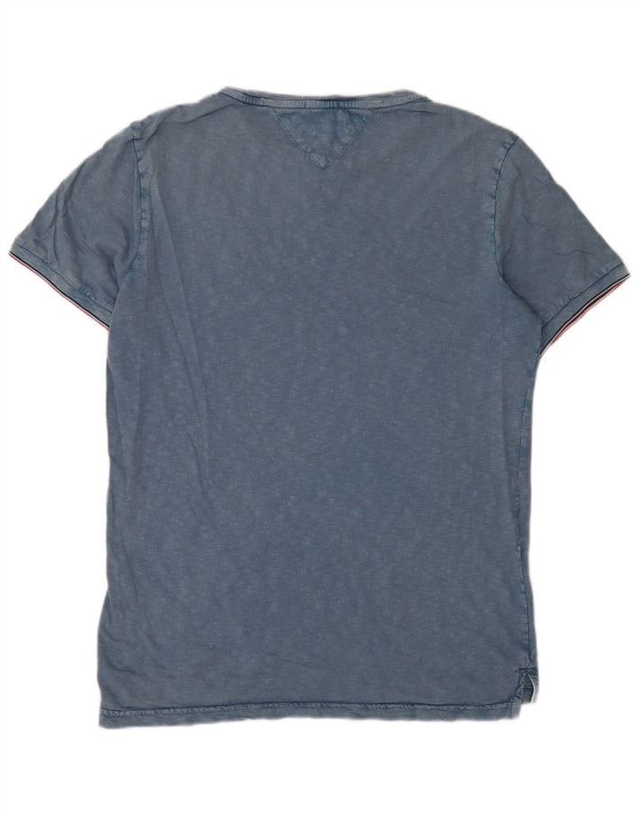 Tommy Hilfiger Mens T-Shirt Top Large Blue Cotton