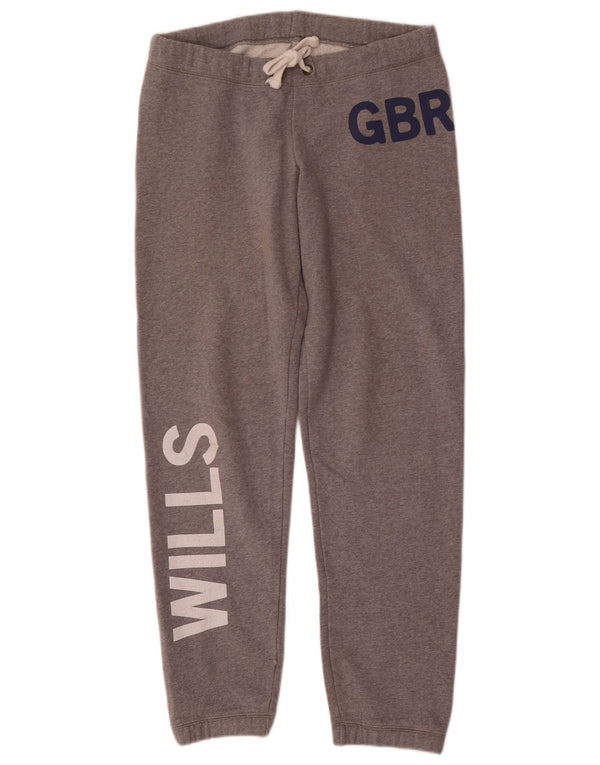 Jack Wills Womens Tracksuit Trousers Joggers UK 10 Small Grey Flecked