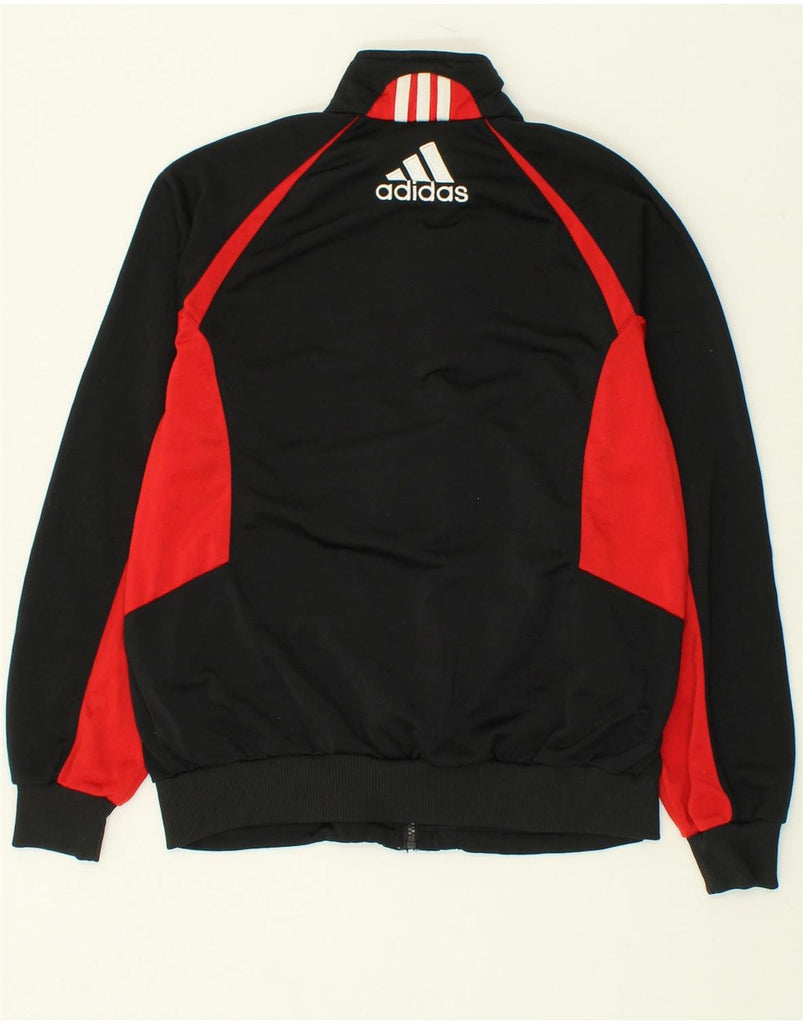 ADIDAS Boys Graphic Tracksuit Top Jacket 13-14 Years XL Black Colourblock | Vintage Adidas | Thrift | Second-Hand Adidas | Used Clothing | Messina Hembry 