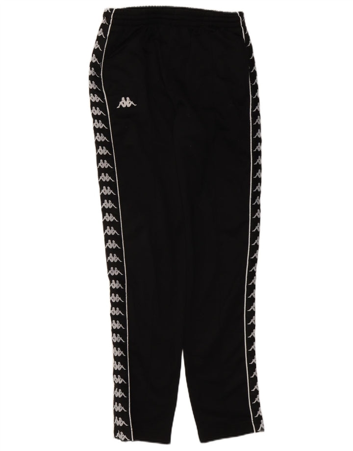 Kappa Mens Graphic Tracksuit Trousers Medium  Black Polyester