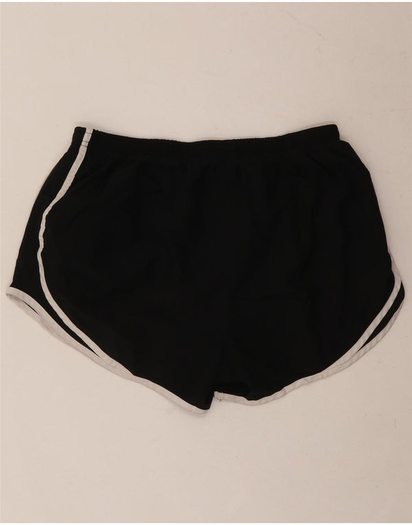 NIKE Womens Sport Shorts UK 14 Large  Black Polyester