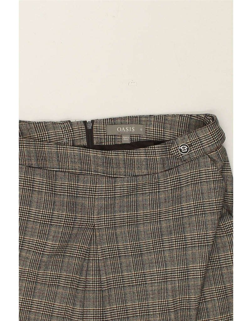 OASIS Womens Mini Skirt UK 12 Medium W28 Grey Check | Vintage Oasis | Thrift | Second-Hand Oasis | Used Clothing | Messina Hembry 