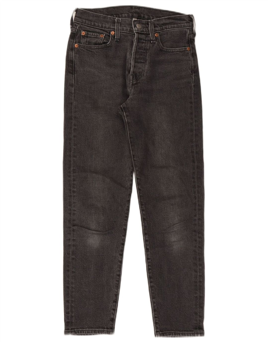 Levi's Womens Tapered Jeans W26 L26 Black Cotton