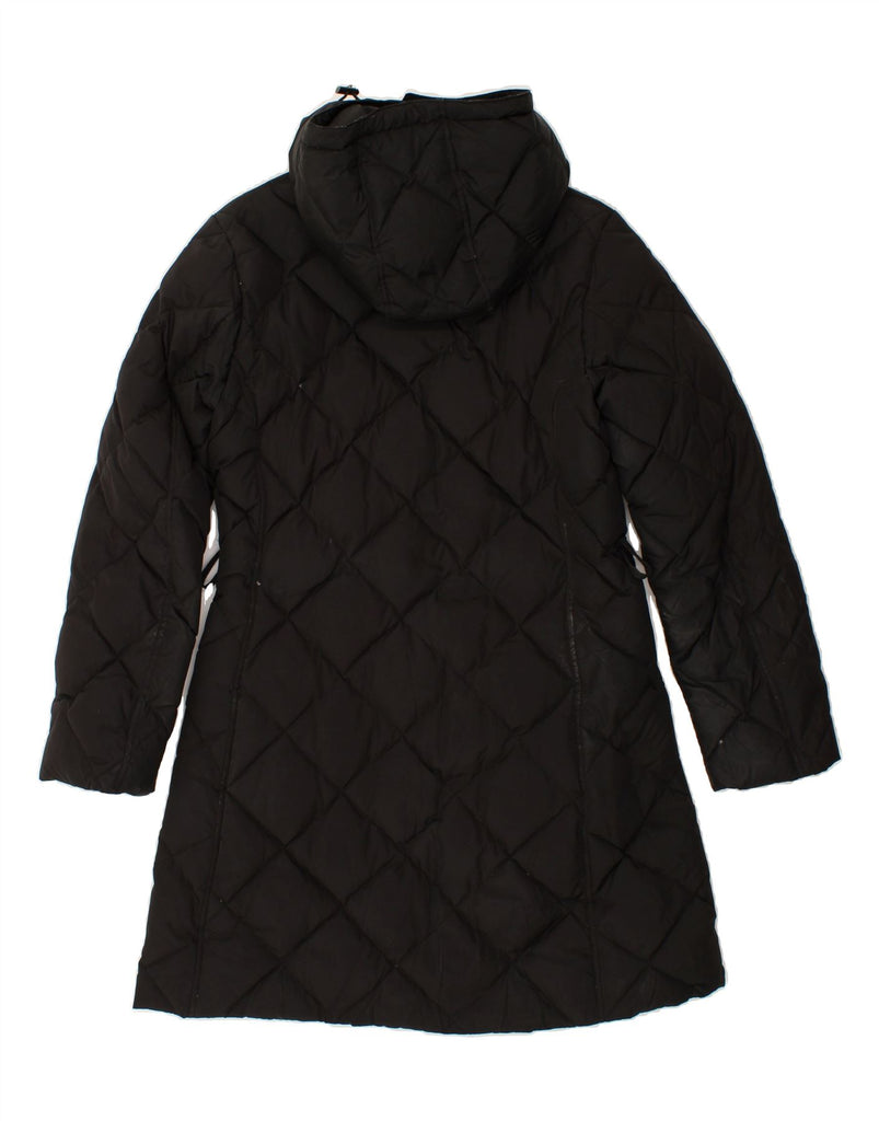 GEOX Womens Hooded Padded Coat UK 10 Small Black Polyester Vintage Geox and Second-Hand Geox from Messina Hembry 