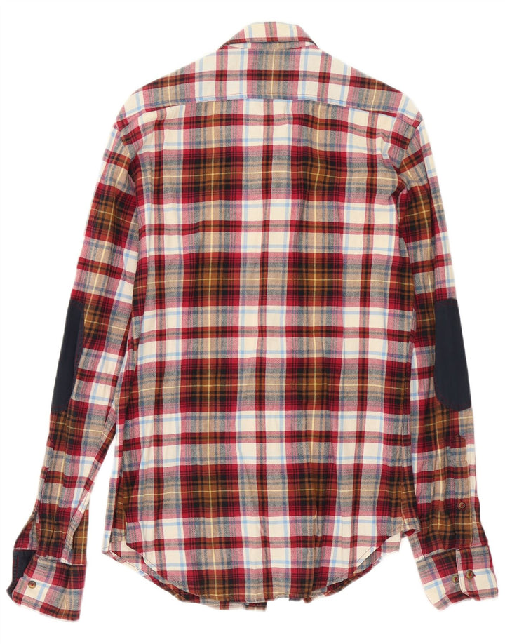 Zara Mens Flannel Shirt Medium Multicoloured Check Cotton