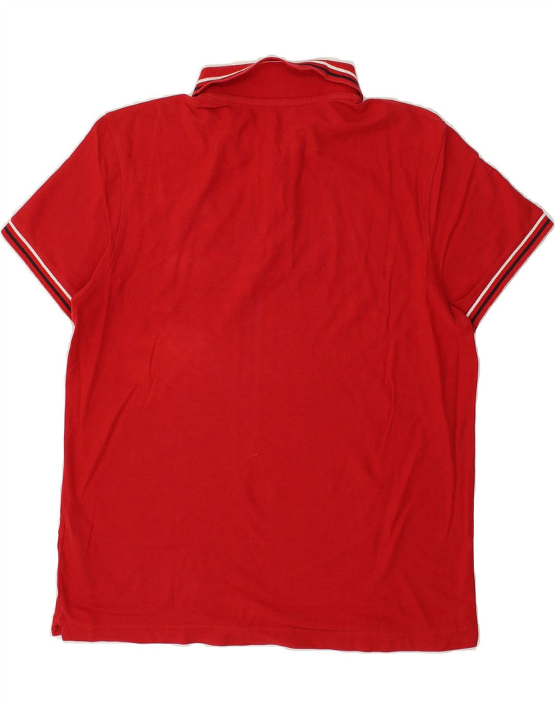 LOTTO Mens Polo Shirt Medium Red Cotton | Vintage Lotto | Thrift | Second-Hand Lotto | Used Clothing | Messina Hembry 