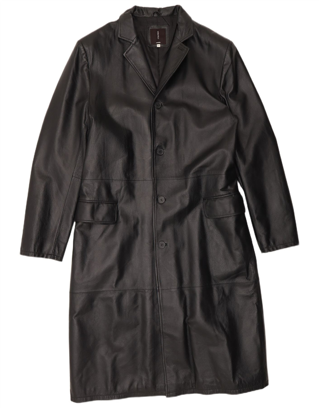 Conbipel Mens Leather Coat IT 50 Large Black Leather