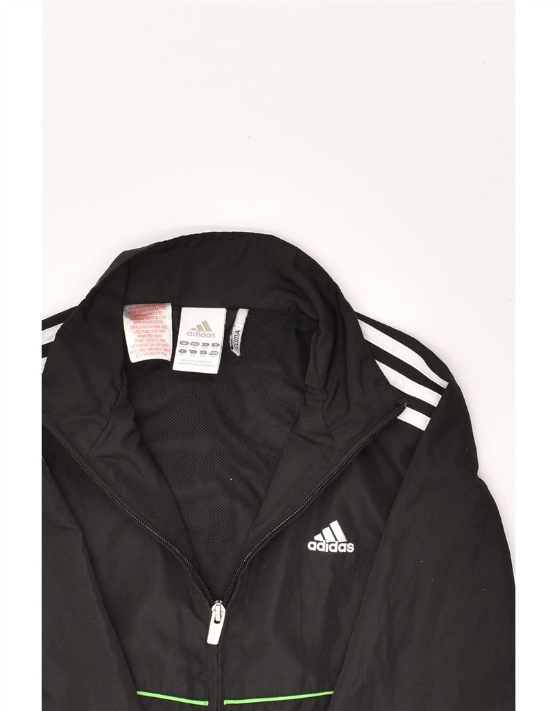 ADIDAS Boys Climalite Graphic Tracksuit Top Jacket 11-12 Years Black | Vintage Adidas | Thrift | Second-Hand Adidas | Used Clothing | Messina Hembry 