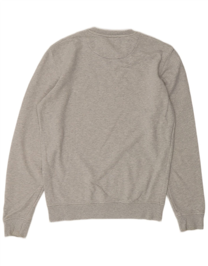 LYLE & SCOTT Mens Sweatshirt Jumper Small Grey Flecked Cotton
