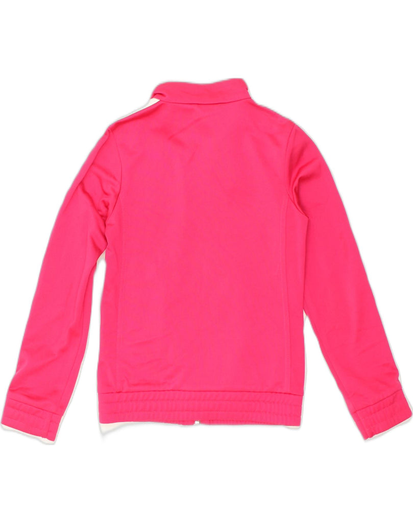 ADIDAS Girls Tracksuit Top Jacket 7-8 Years Pink Polyester | Vintage Adidas | Thrift | Second-Hand Adidas | Used Clothing | Messina Hembry 