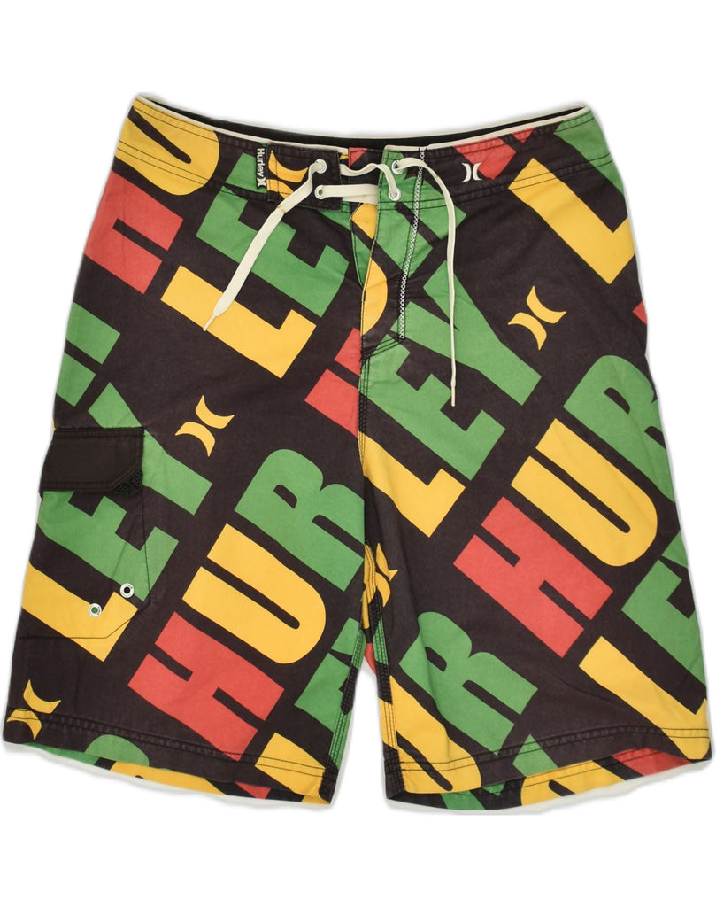 HURLEY Mens Swimming Shorts Medium Multicoloured Polyester | Vintage Hurley | Thrift | Second-Hand Hurley | Used Clothing | Messina Hembry 