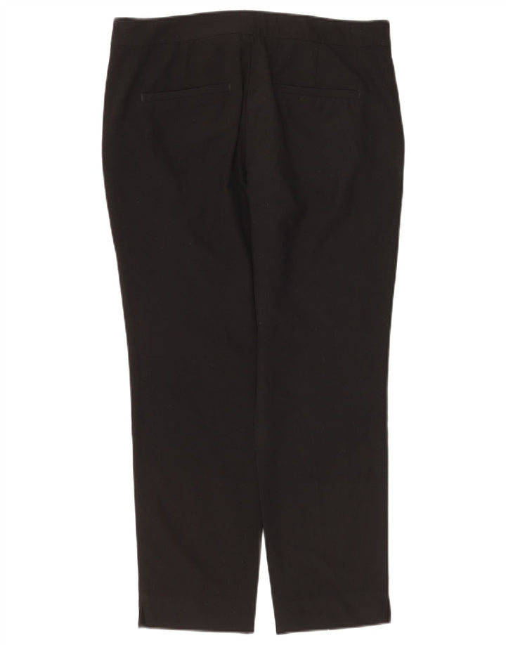 Zara Womens Slim Chino Trousers EU 38 Small W28  L26 Black Polyester