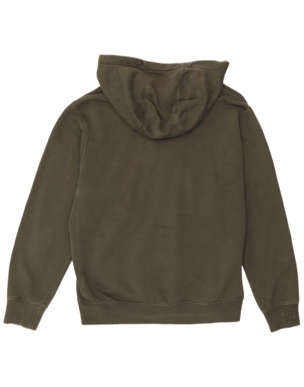 Nike Mens Zip Hoodie Sweater Medium Khaki Cotton