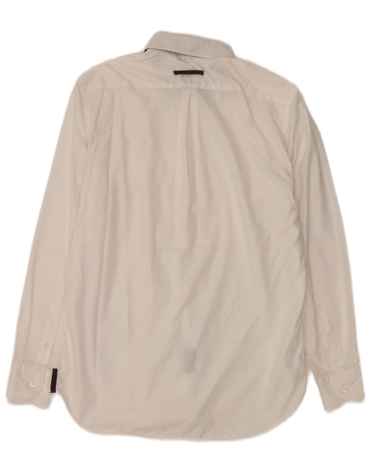 Harmont & Blaine Mens Regular Fit Shirt Large White Cotton