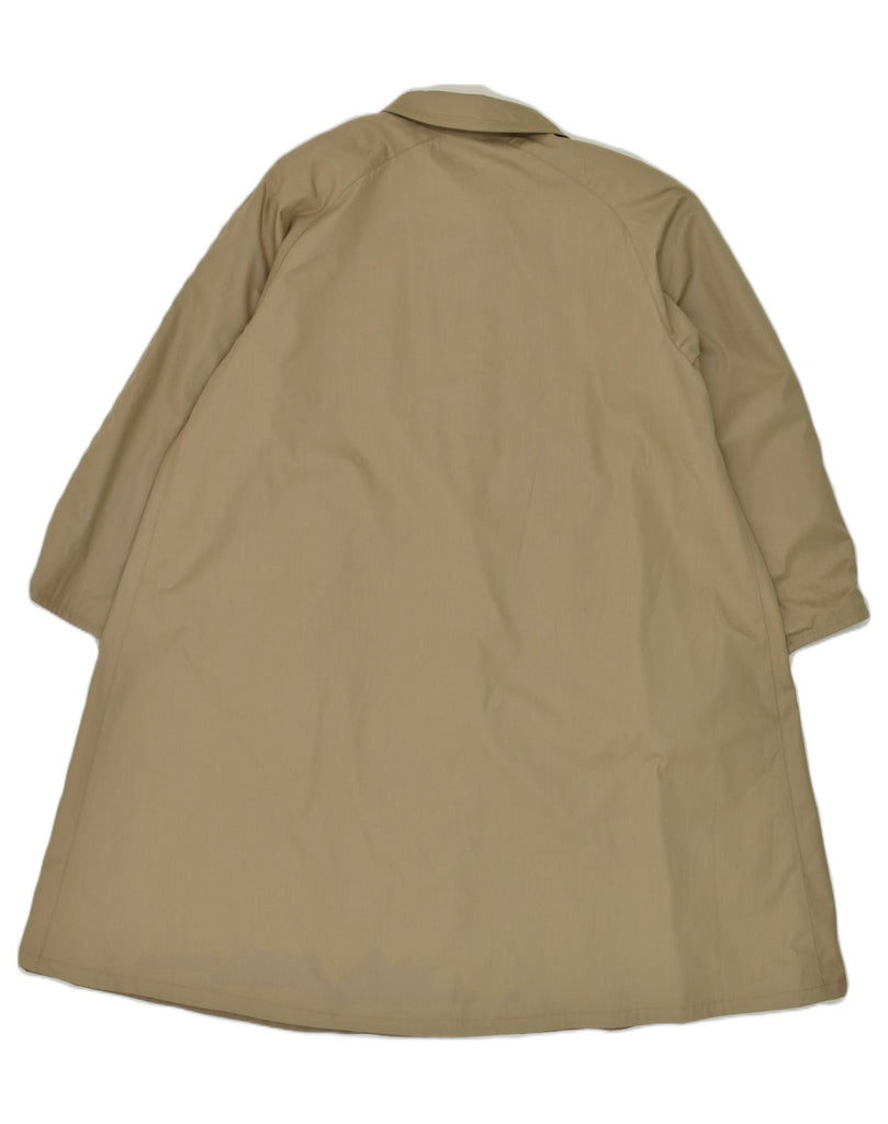 VINTAGE Womens Reversible Overcoat UK 42 XL Beige Polyester | Vintage Vintage | Thrift | Second-Hand Vintage | Used Clothing | Messina Hembry 