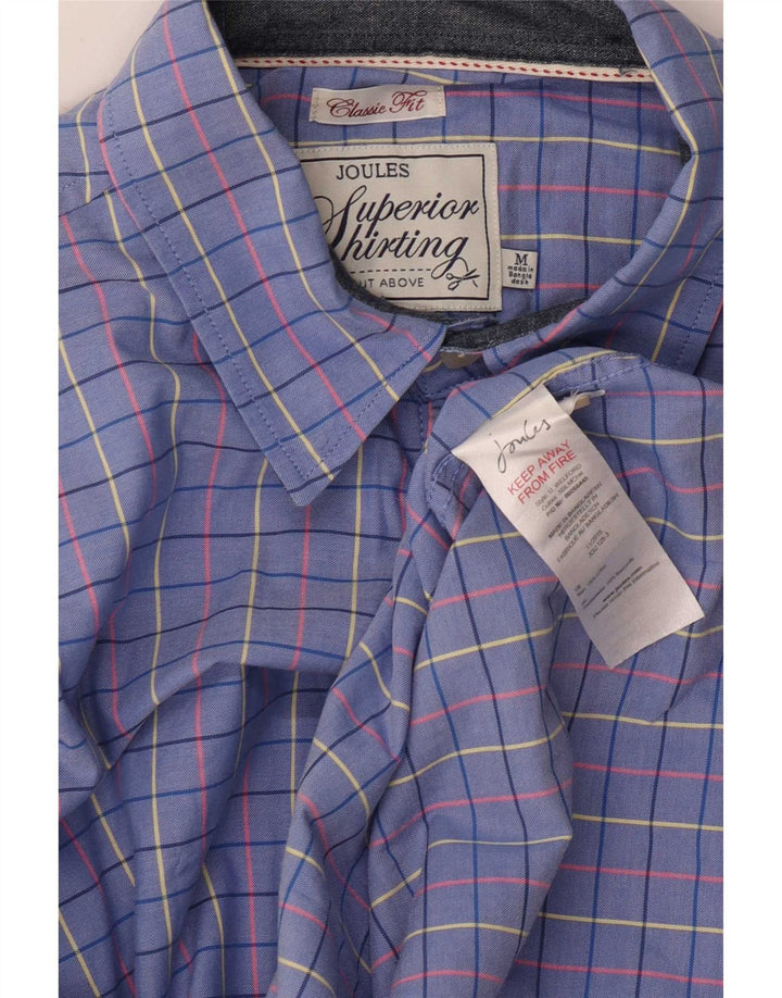 Joules Mens Classic Fit Shirt Medium Blue Check Cotton