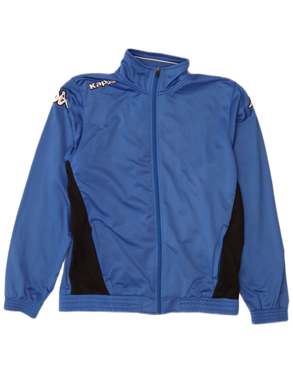 Kappa Mens Graphic Tracksuit Top Jacket Large Blue Colourblock