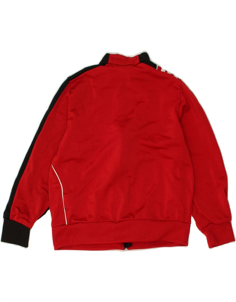 ADIDAS Boys Tracksuit Top Jacket 7-8 Years Red Colourblock Polyester | Vintage Adidas | Thrift | Second-Hand Adidas | Used Clothing | Messina Hembry 