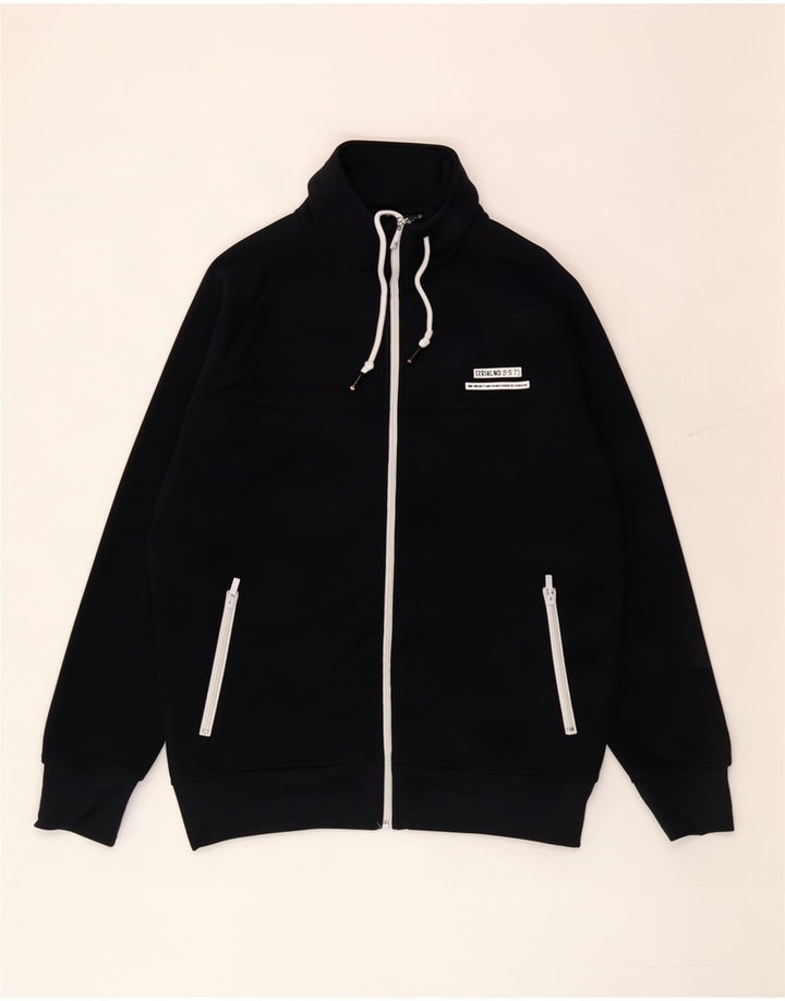 Jack & Jones Mens Tracksuit Top Jacket XL Navy Blue Polyester
