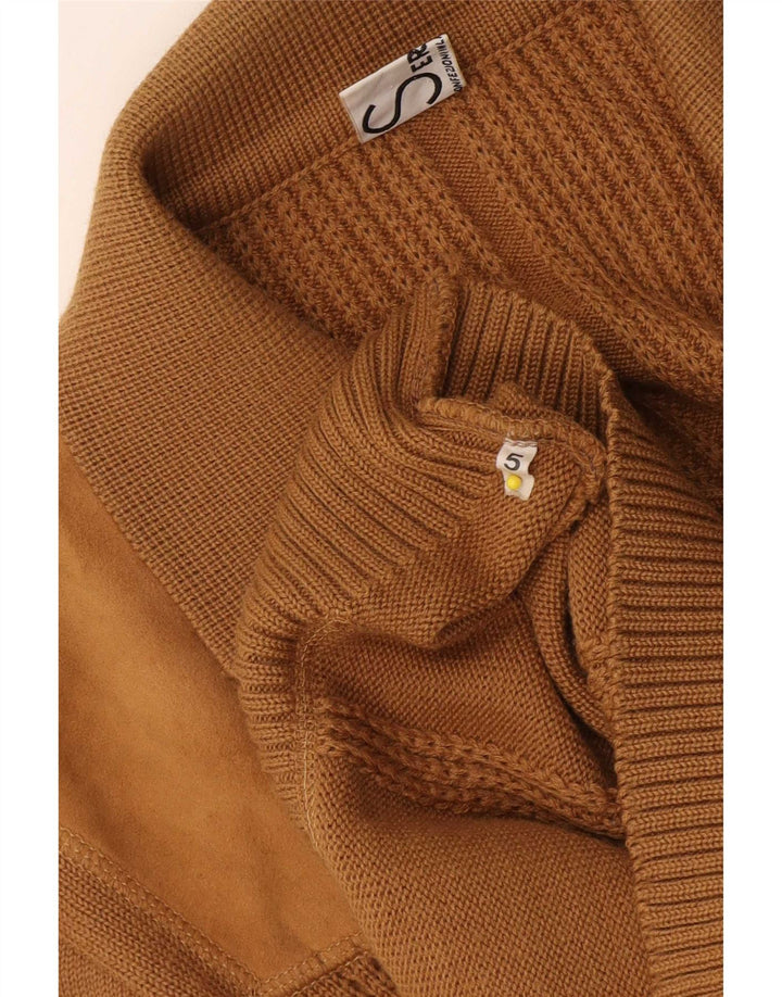 Vintage Womens Cardigan Sweater UK 14 Medium Beige