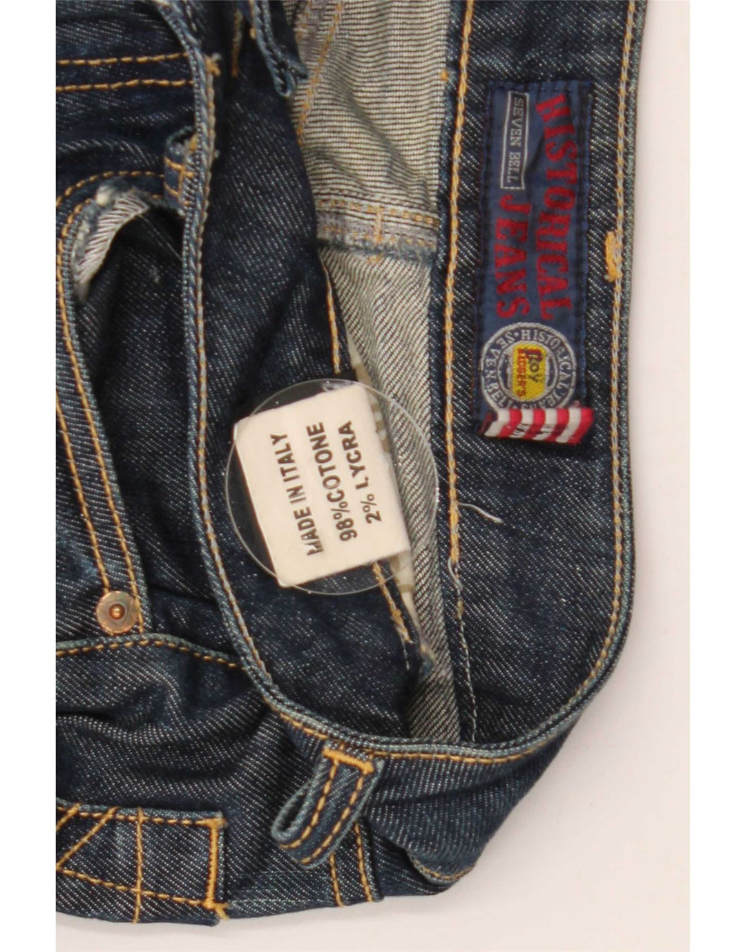 Roy Rogers Womens Slim Jeans W24 L28 Navy Blue Cotton