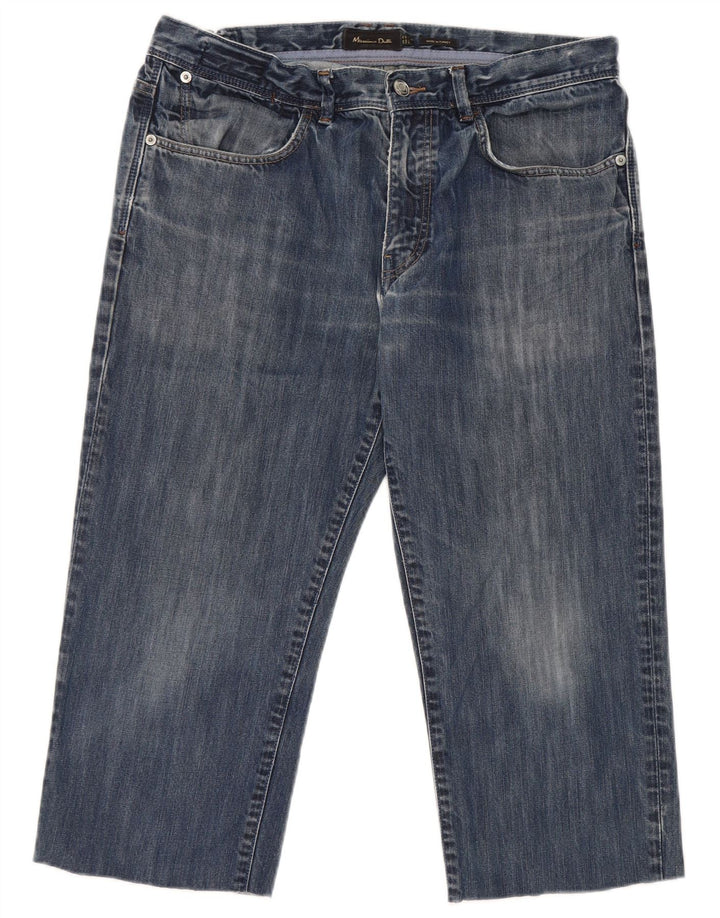Massimo Dutti Mens Capri Jeans EU 42 Large W32 L20 Blue Cotton