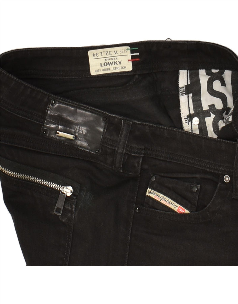 DIESEL Womens Lowky Slim Jeans W32 L34 Black Cotton Vintage Diesel and Second-Hand Diesel from Messina Hembry 