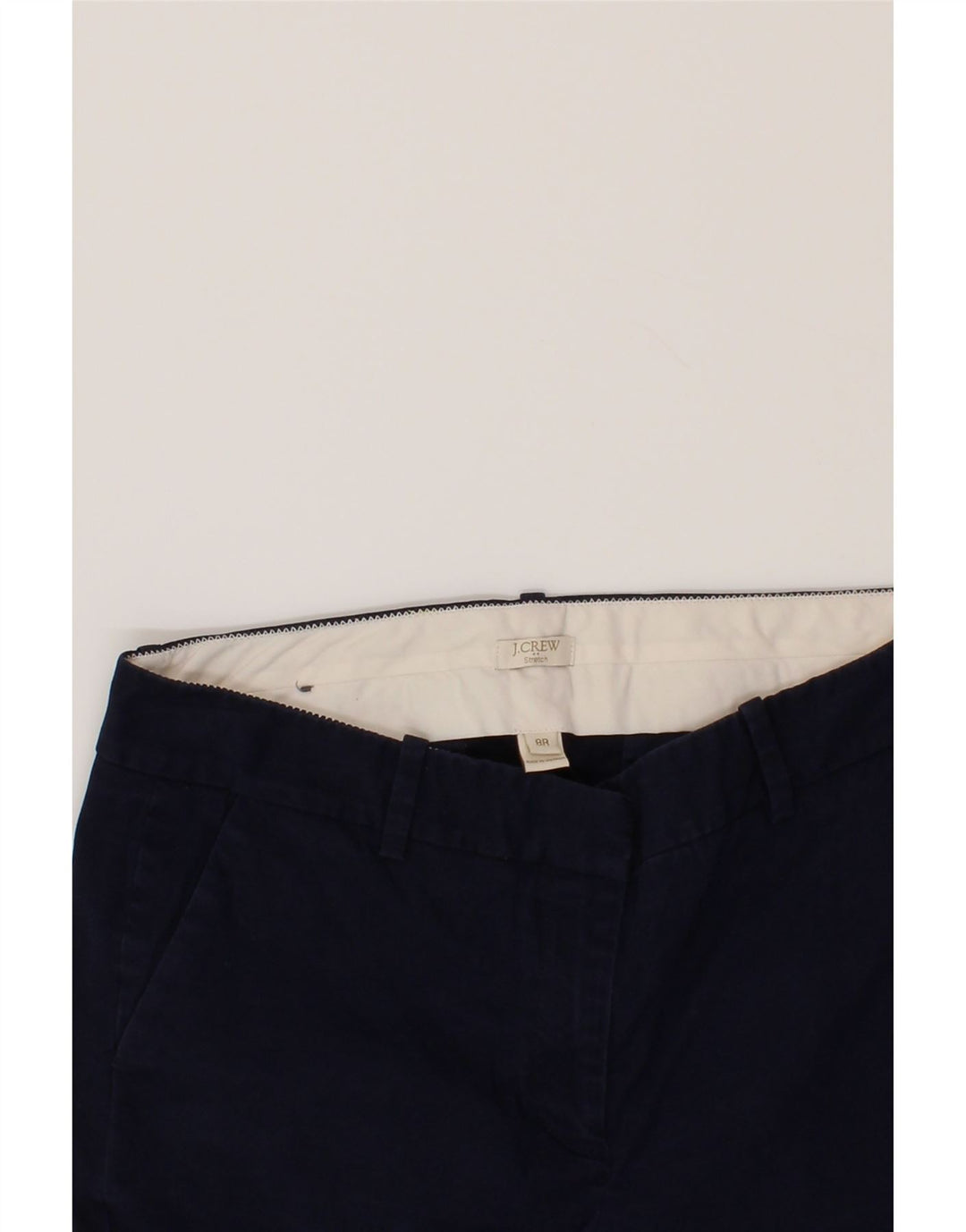 J. CREW Womens Stretch Chino Trousers US 8 Medium W30 L32 Navy Blue Vintage J. Crew and Second-Hand J. Crew from Messina Hembry 