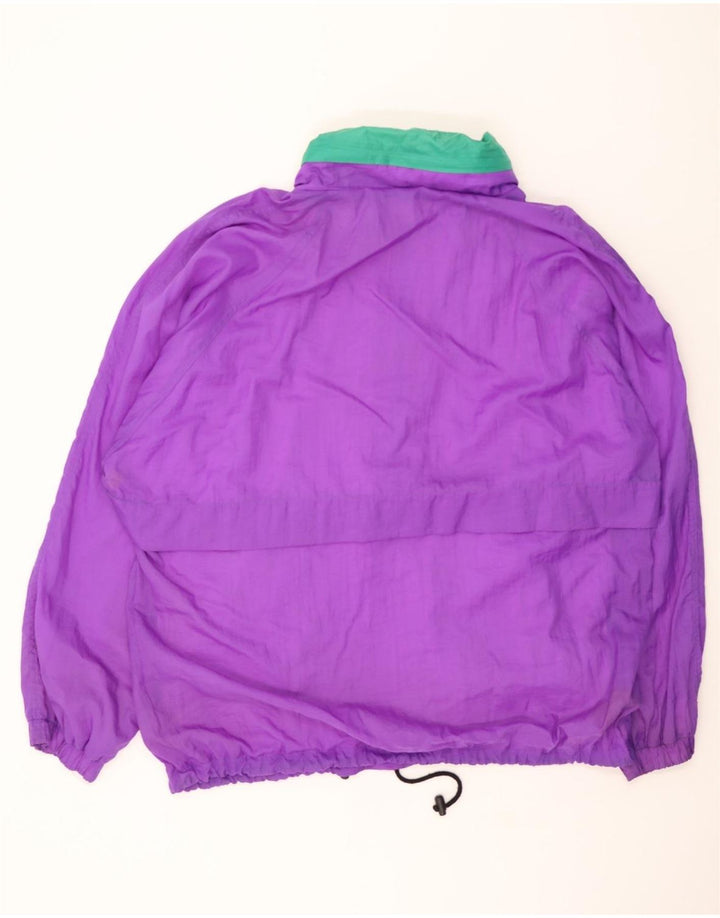 VINTAGE Mens Anorak Jacket IT 54/56 2XL Purple Colourblock Vintage Vintage and Second-Hand Vintage from Messina Hembry 