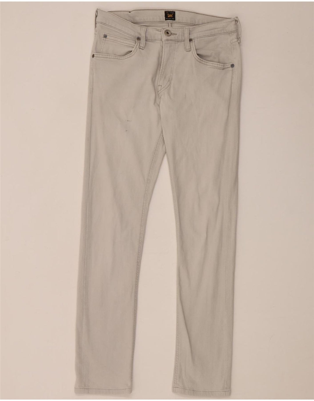 Lee Womens Luke Slim Jeans W29 L30 Grey Cotton
