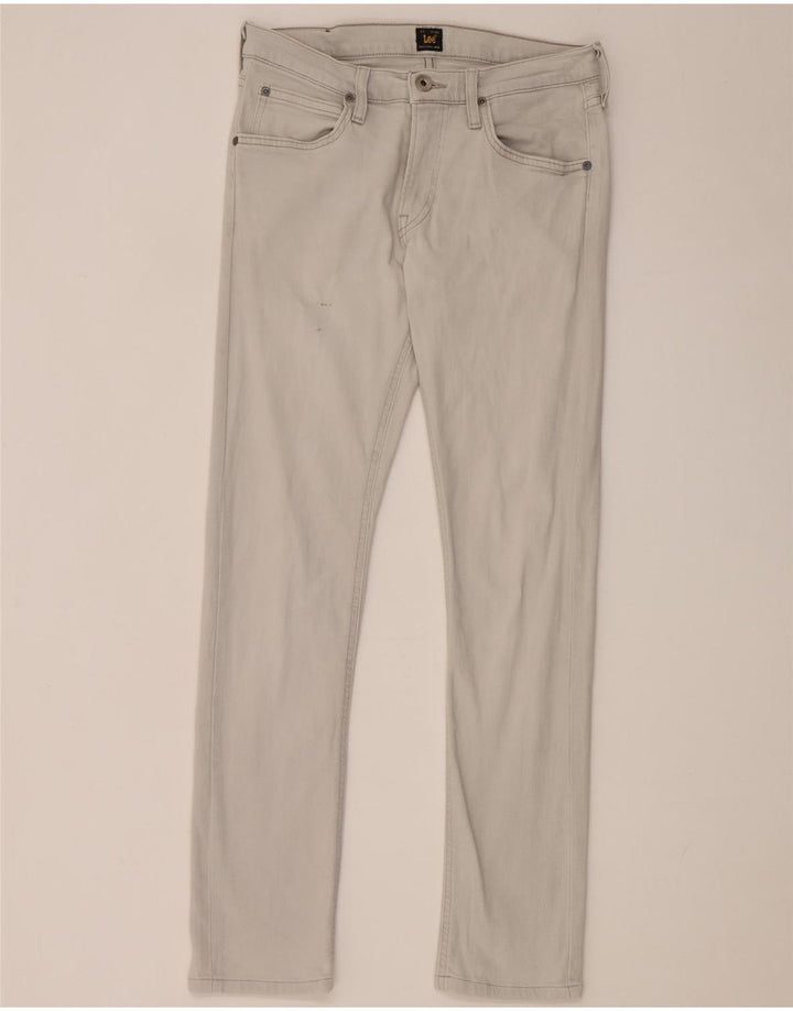 Lee Womens Luke Slim Jeans W29 L30 Grey Cotton