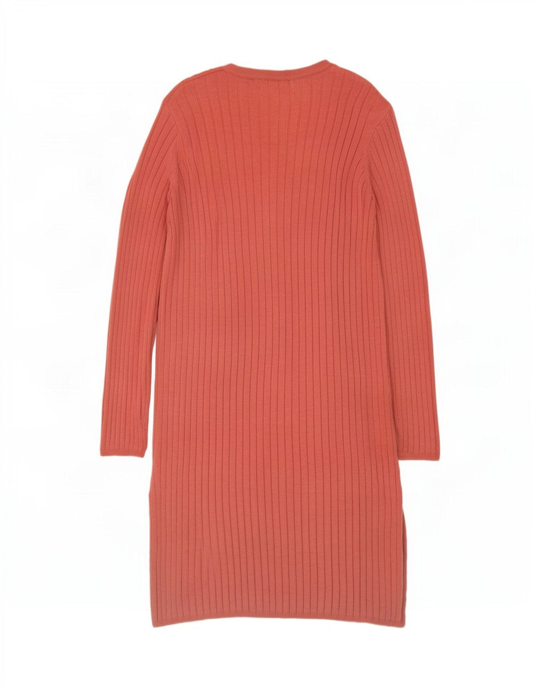 Marks & Spencer Womens Longline Open Cardigan Sweater UK 10 Small Pink