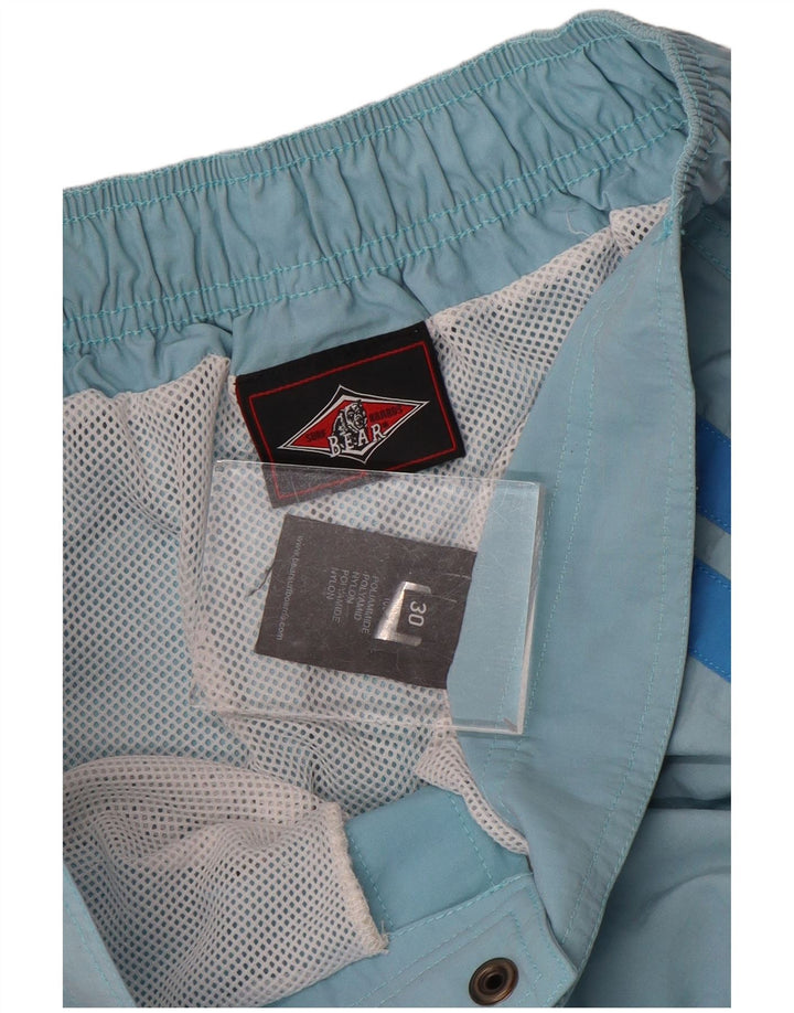 Bear Mens Swimming Shorts Medium  Blue Nylon