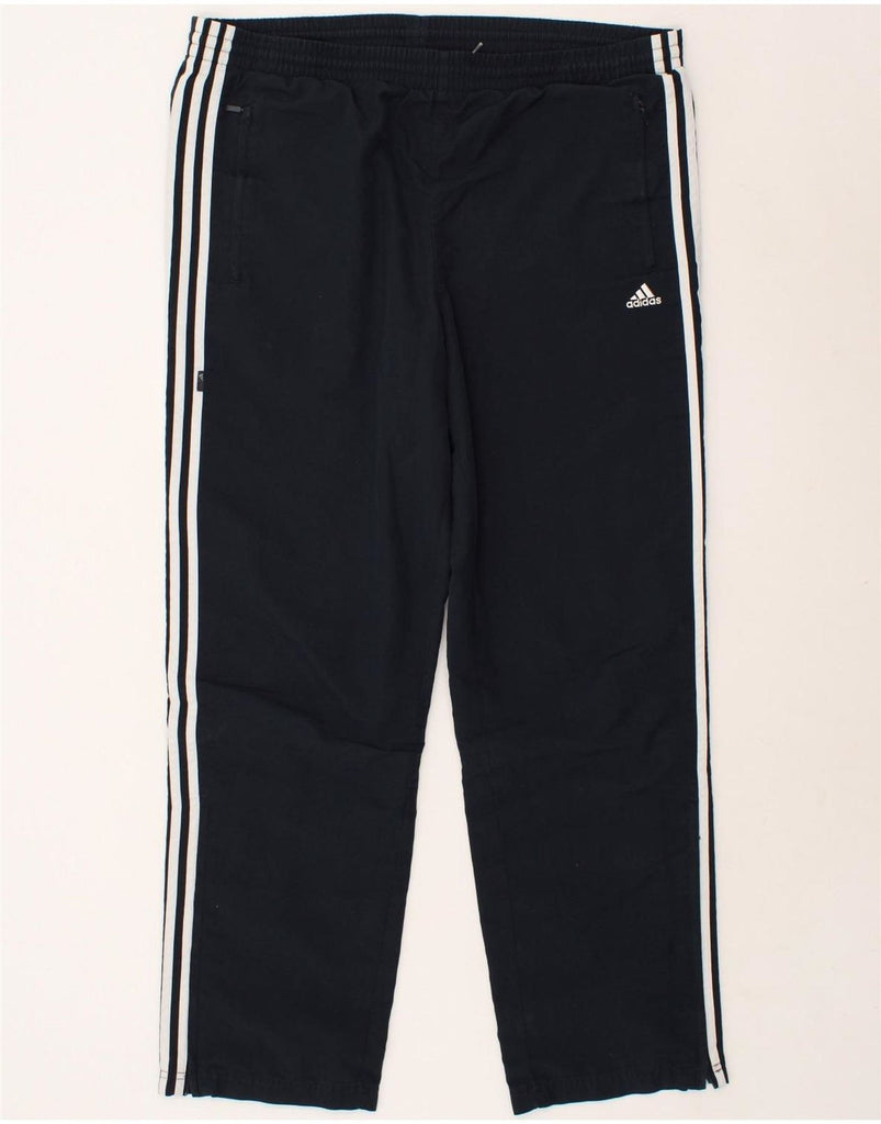 ADIDAS Mens Tracksuit Trousers Large Navy Blue Polyester Vintage Adidas and Second-Hand Adidas from Messina Hembry 