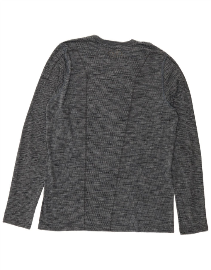 Under Armour Mens Heat Gear Top Long Sleeve Medium Grey Flecked