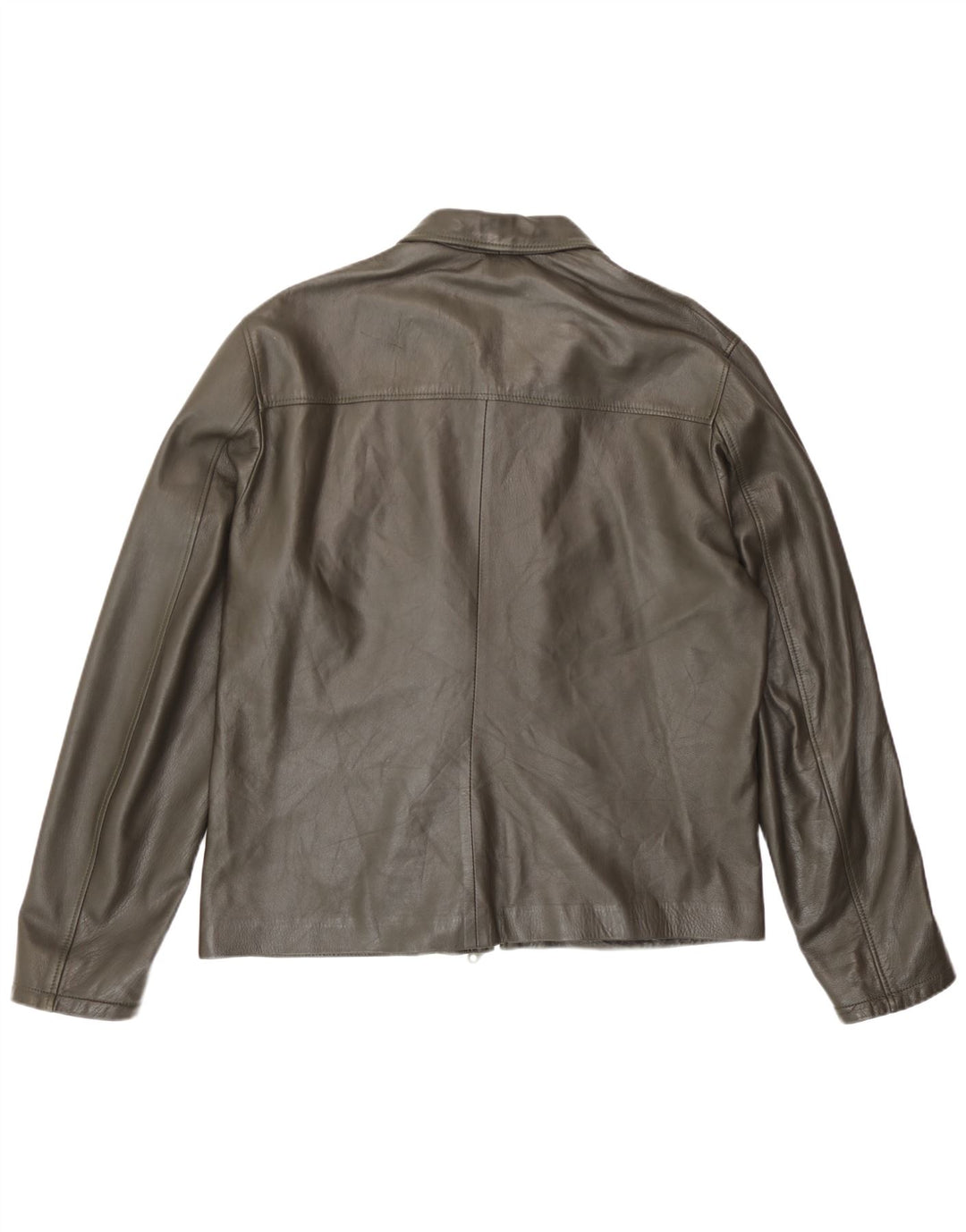 Vintage Mens Leather Jacket UK 40 Large Brown Leather