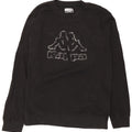 Kappa Mens Graphic Sweatshirt Jumper XL Black Cotton