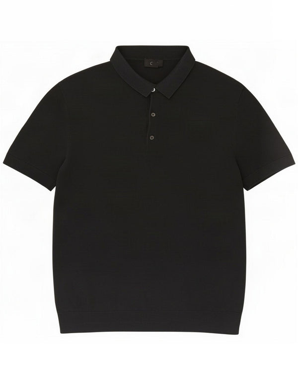 Cos Mens Polo Shirt Small Black
