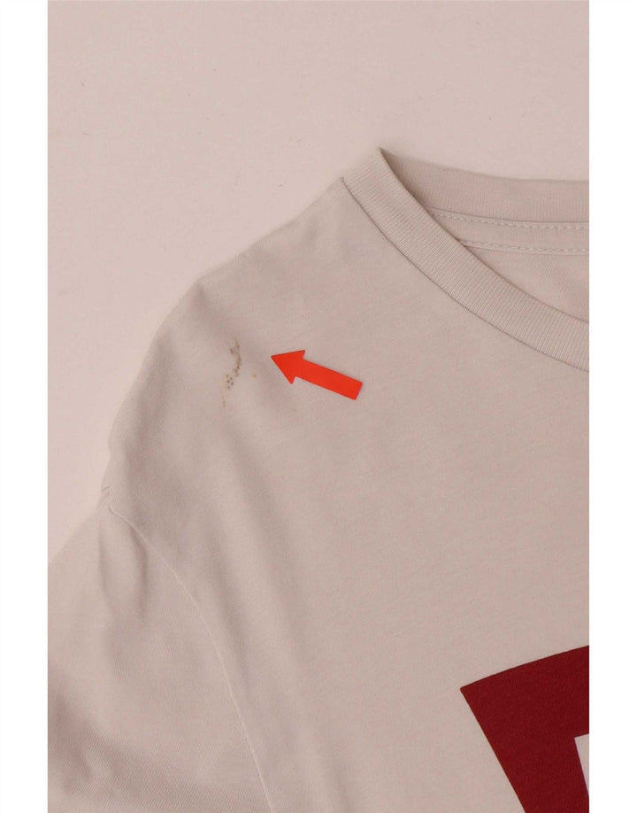 Levi's Mens Regular Fit Graphic T-Shirt Top Small White Cotton Logo