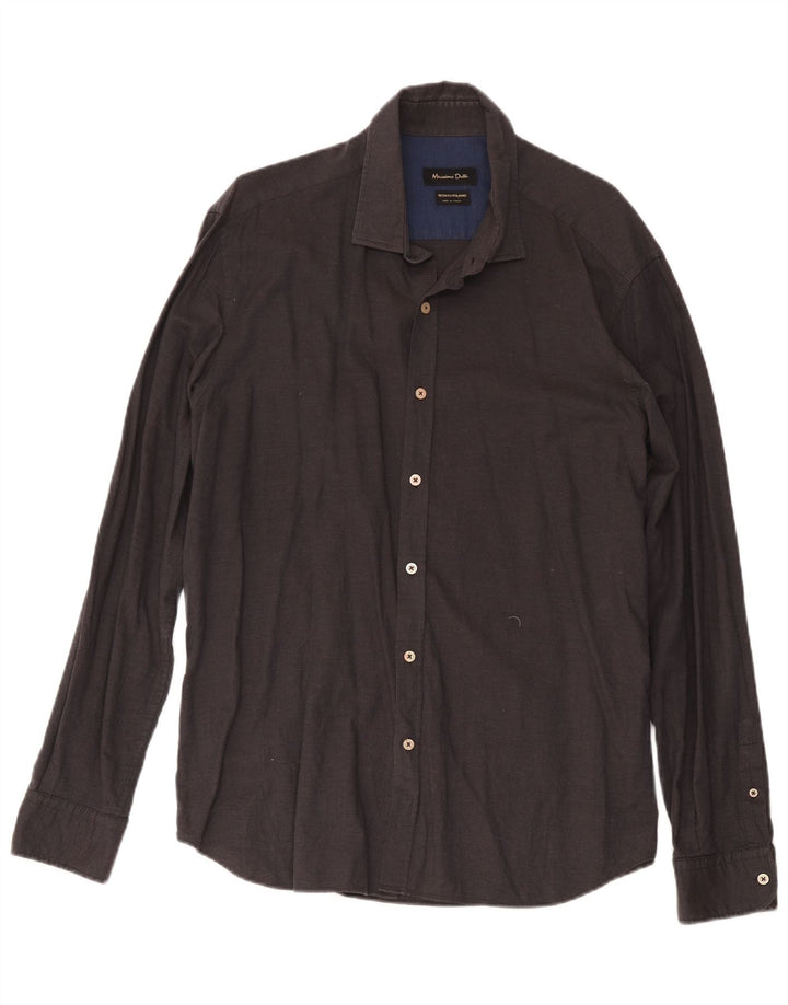 Massimo Dutti Mens Shirt 2XL Grey