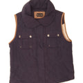 MASSIMO DUTTI Womens Quilted Gilet UK 14 Medium Navy Blue Vintage Massimo Dutti and Second-Hand Massimo Dutti from Messina Hembry 